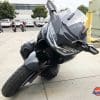 Honda Gold Wing DCT resting on the frame sliders.