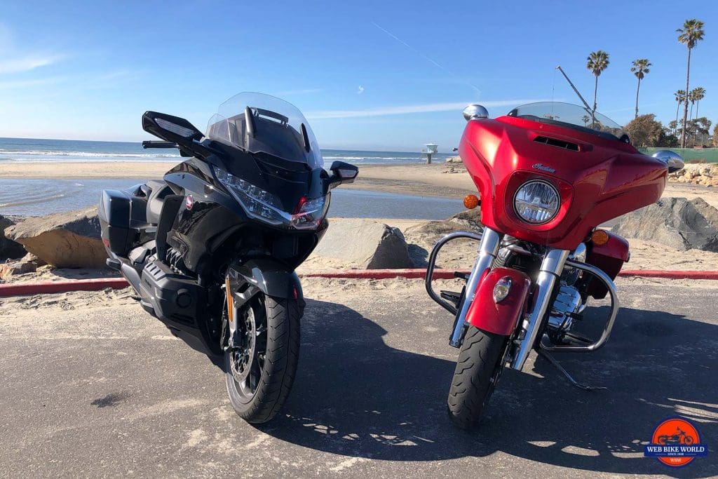 Honda Gold Wing DCT and Indian Chieftain Limited.