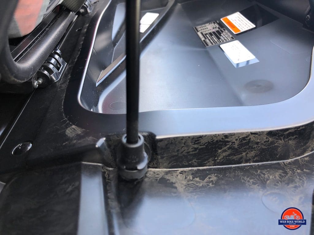 Honda Gold Wing DCT saddlebag is dust and water proof.