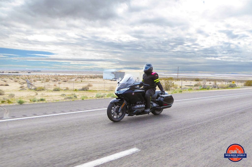 Me riding the Honda Gold Wing DCT with no hands.