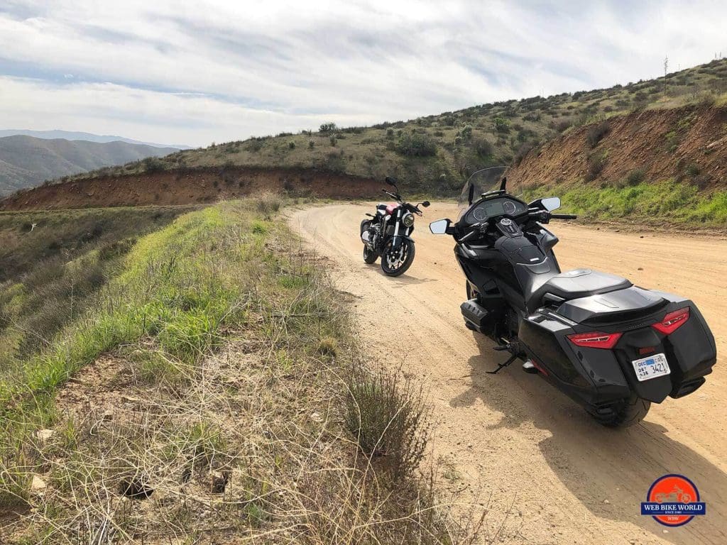 Honda Gold Wing DCT and CB300R off road.