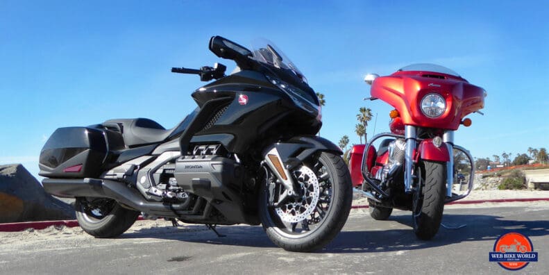 Honda Gold Wing DCT and Indian Chieftain Limited.