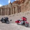 Honda Gold Wing DCT and Indian Chieftain ltd at Red Rock Canyon.