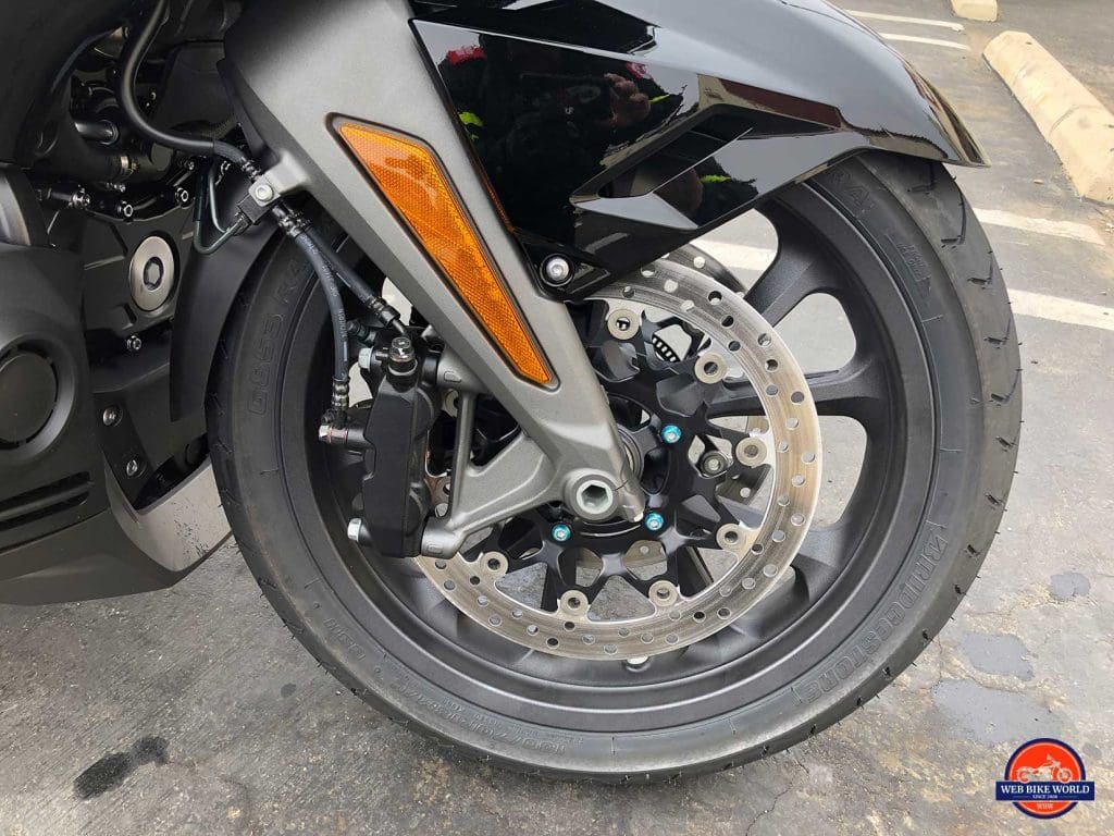 Honda Gold Wing front suspension.