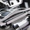 Honda Gold Wing DCT cell phone compartment with iPhone X in it.