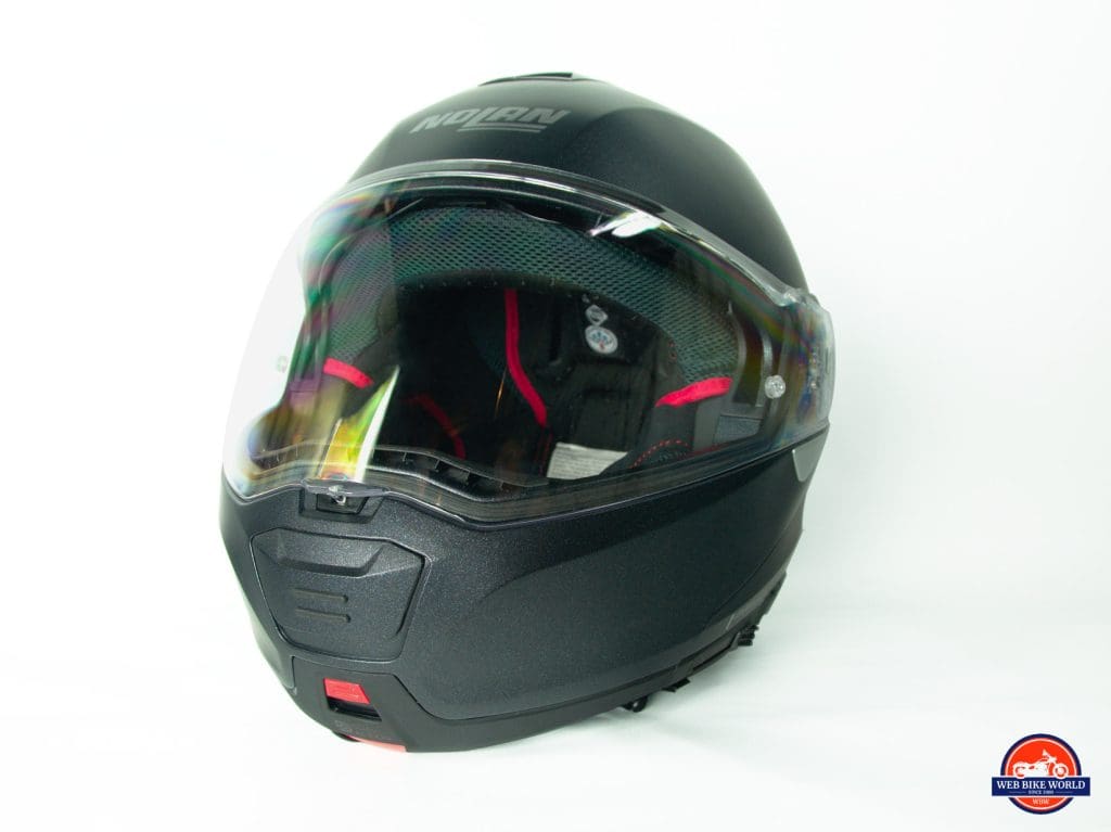 Nolan N100-5 helmet.