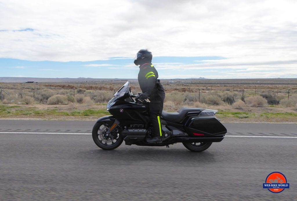 Me riding a 2019 Honda Gold Wing DCT wearing a Nolan N100-5 helmet with N-Com B901L installed.