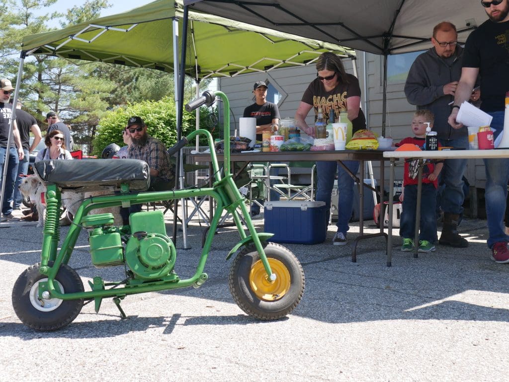 minibike parked at Pull Start Racing League