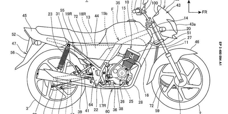 Honda patent for drum brake motorcycle