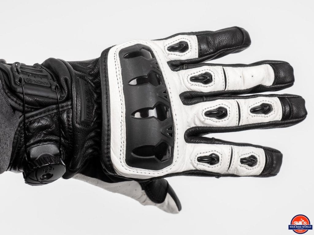 Knox Orsa Leather MKII Glove knuckle/finger armor view