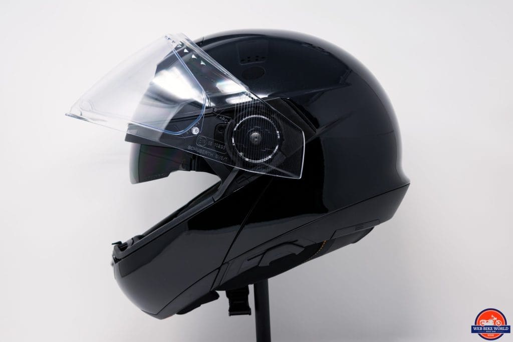 SCHUBERTH C4 with raised visor