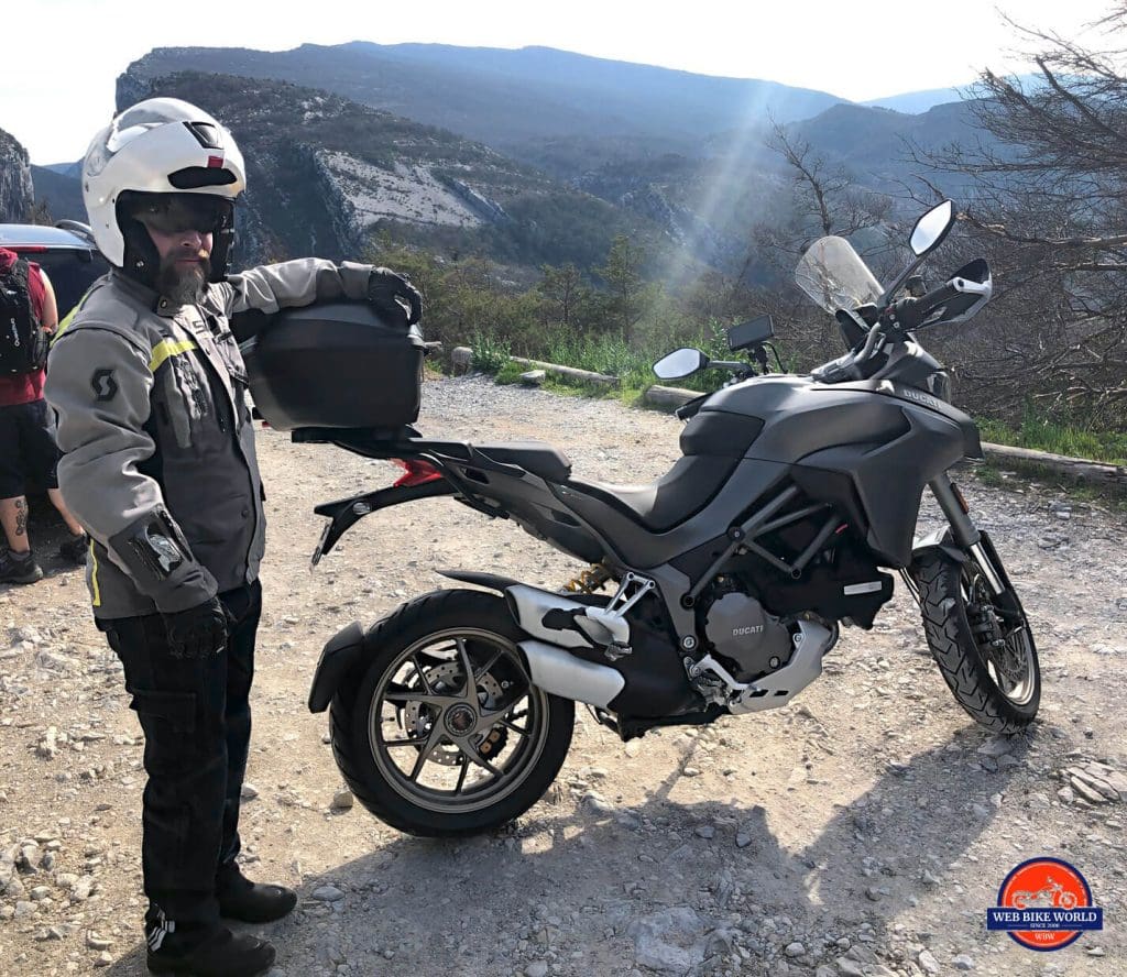 Me with a 2019 Ducati Multistrada 1260S at Gorges de Verdon.