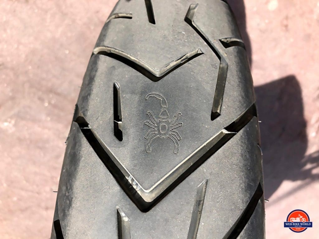 2019 Ducati Multistrada 1260S Scorpion Trail II tire.