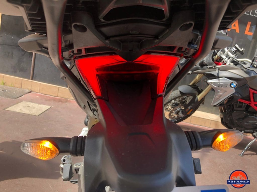 2019 Ducati Multistrada 1260S tail light.