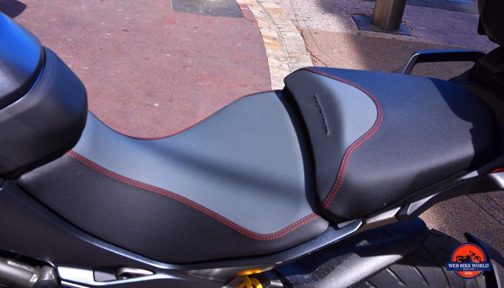 2019 Ducati Multistrada 1260S seat.