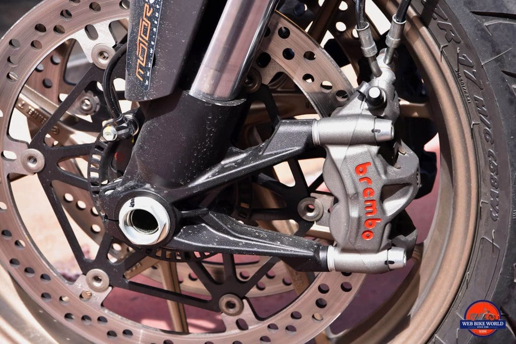 2019 Ducati Multistrada 1260S front brakes.