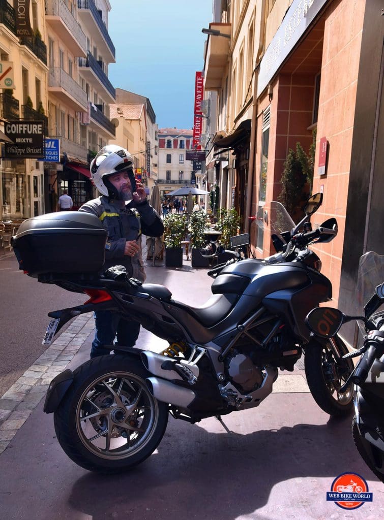 Me and a 2019 Ducati Multistrada 1260S in Cannes, France.