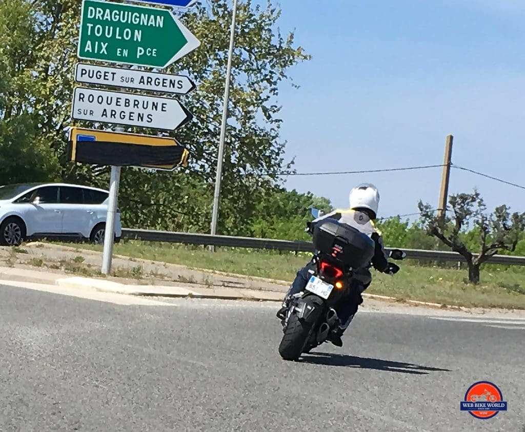 2019 Ducati Multistrada 1260S cornering.