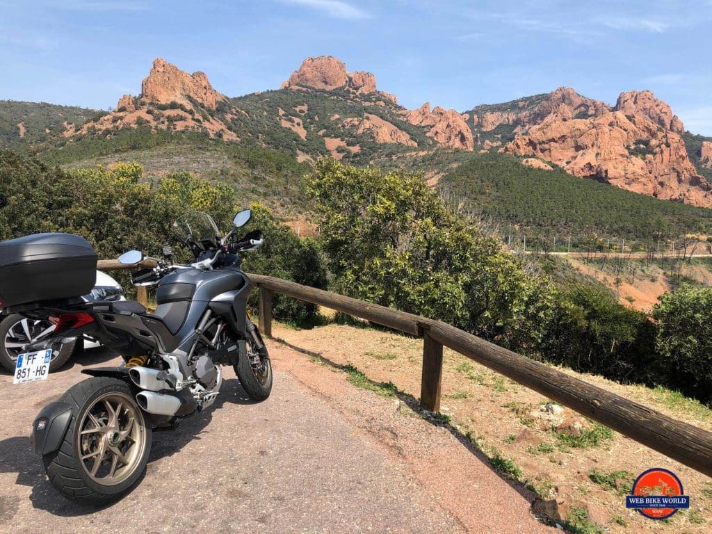 2019 Ducati Multistrada 1260S on the Cote D'Azur.