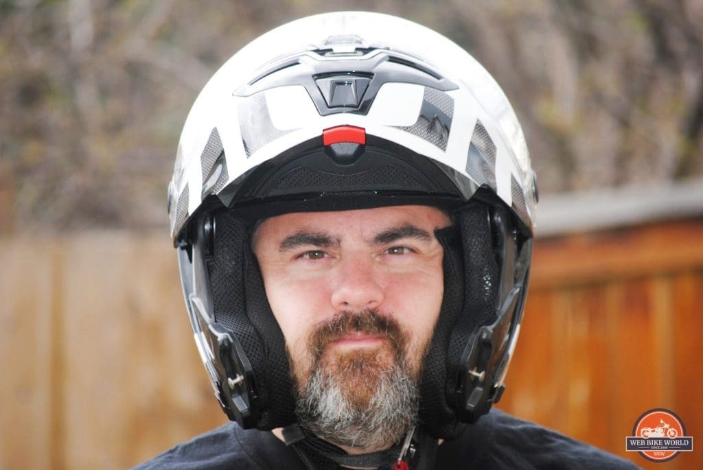 Bell SRT Modular Helmet visor up