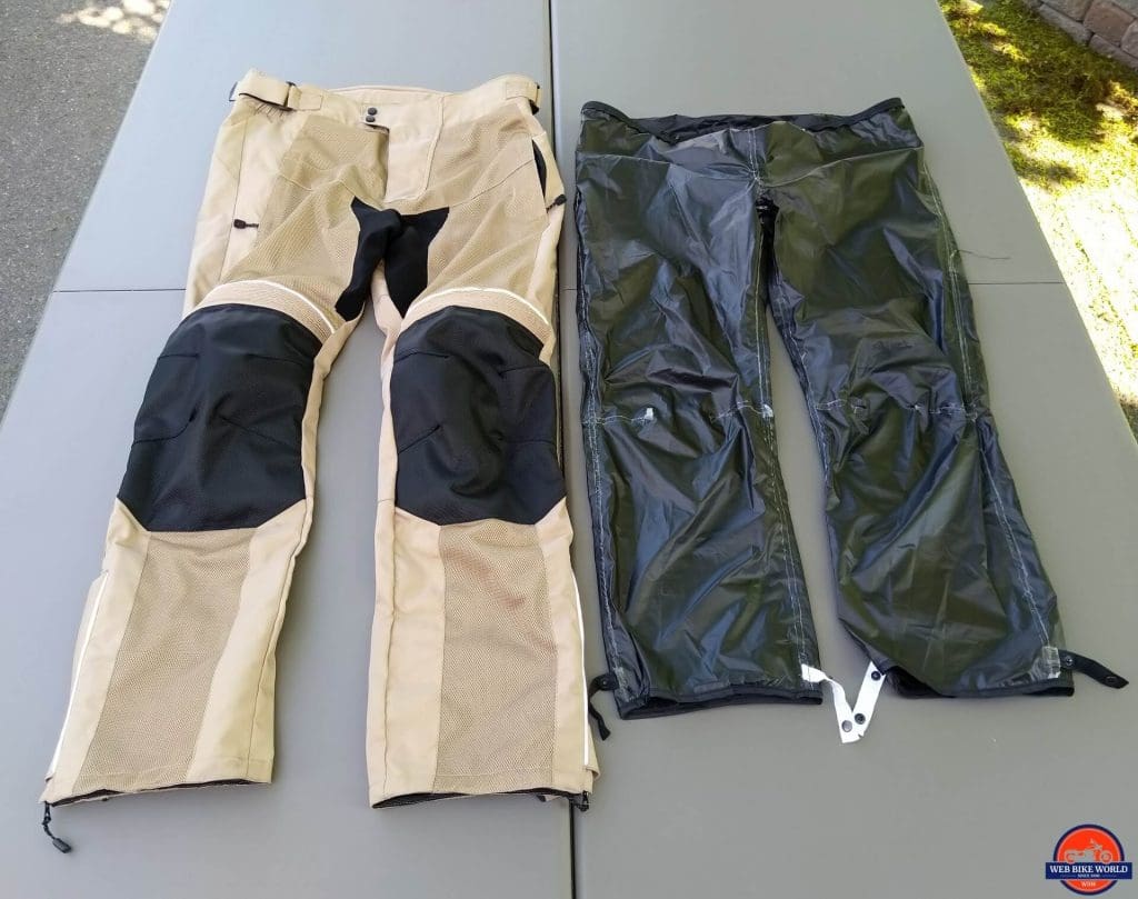 Motonation Cappra Vented Textil Pants - waterproof & windproof liner next to shell