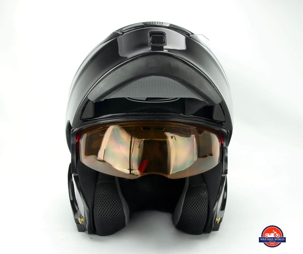 GMax MD01 helmet integrated sun visor lens.