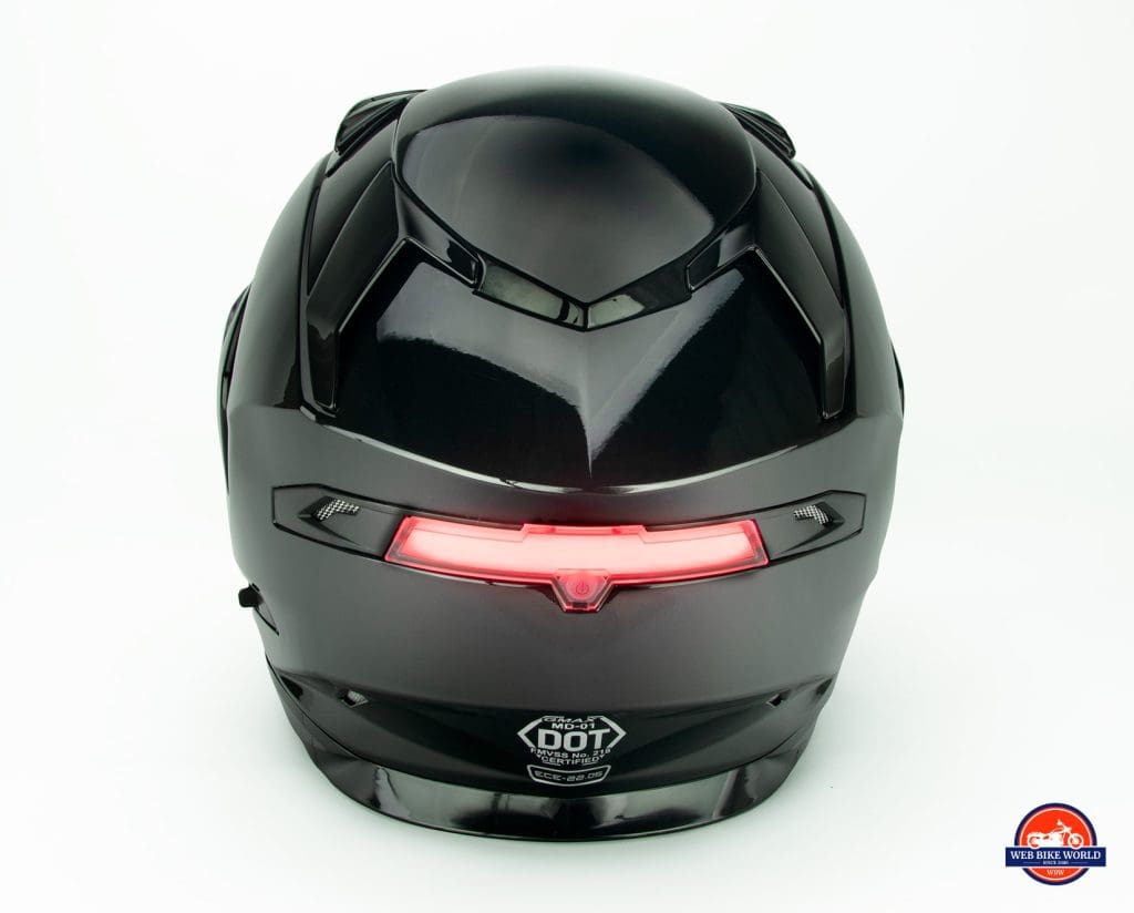 GMax MD01 helmet rear LED light.