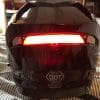 GMax MD01 helmet light bar with white seal removed.