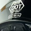 GMax MD01 helmet DOT/ECE stickers.