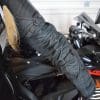 ICON Women’s Automag 2 Jacket full arm view with adjustable arm straps and wrist zippers