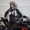 ICON Women’s Automag 2 Jacket worn on Brittany with semi-side pose