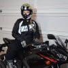 ICON Women’s Automag 2 Jacket worn by Brittany while on motorcycle for full style look