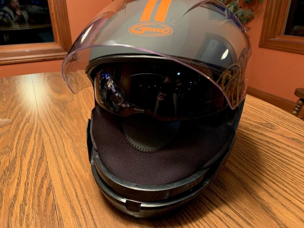 GMAX OF77 Helmet Visor Up