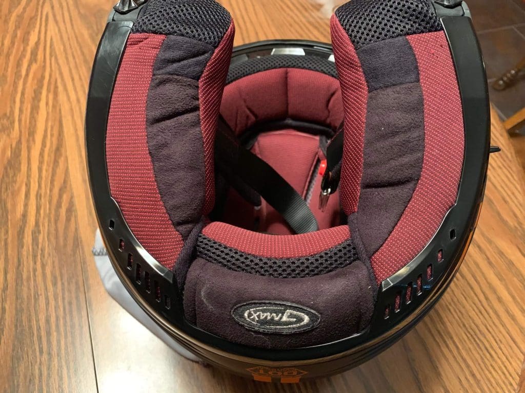 GMAX OF77 Helmet Interior View