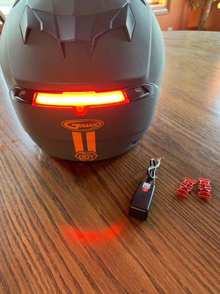 GMAX OF77 Helmet Prewired Brake Light Installation