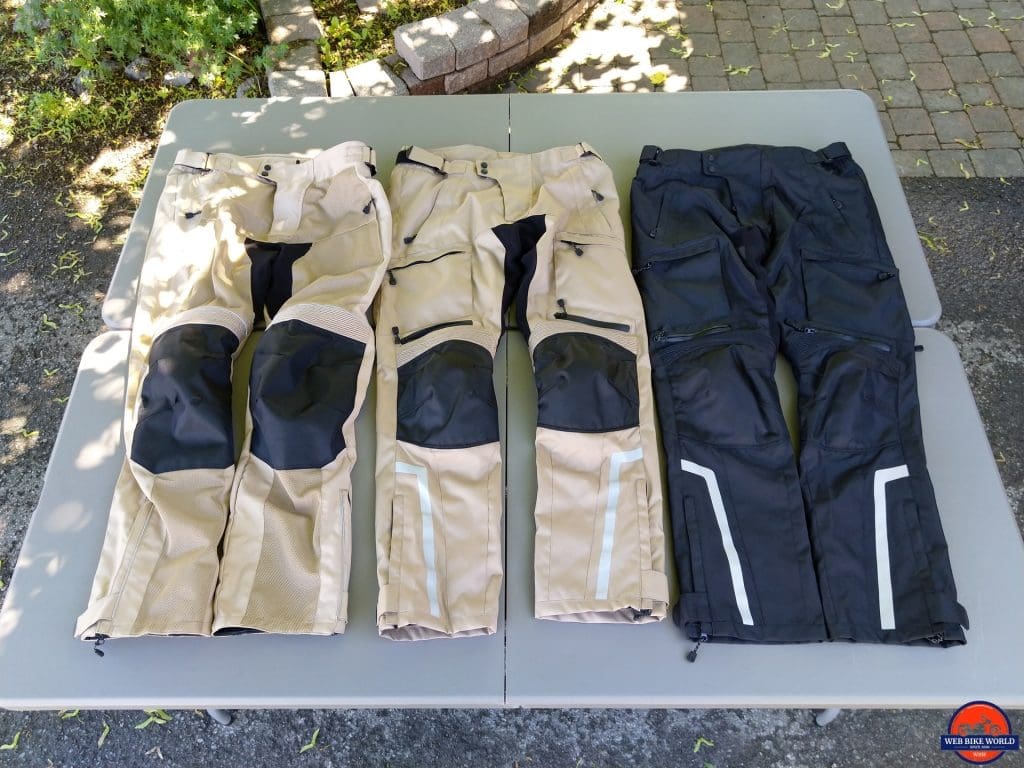 Cappra Vented Textile Pants and Phantom Textile Adventure Pants in 2XL & 3XL