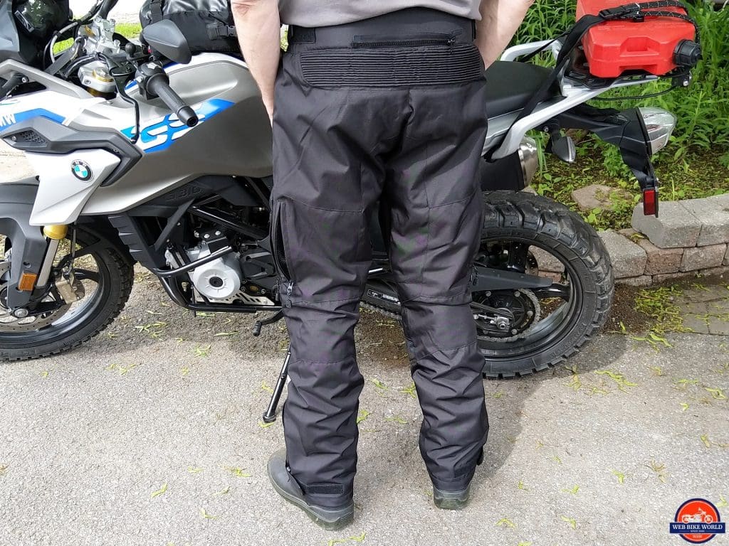 Phantom Textile Adventure Pants 3XL in black, rear view