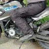 Phantom Textile Adventure Pants more roomy on bike