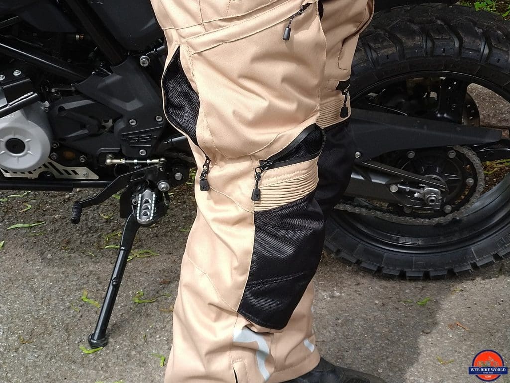 Phantom Textile Adventure Pants above knee and side vents