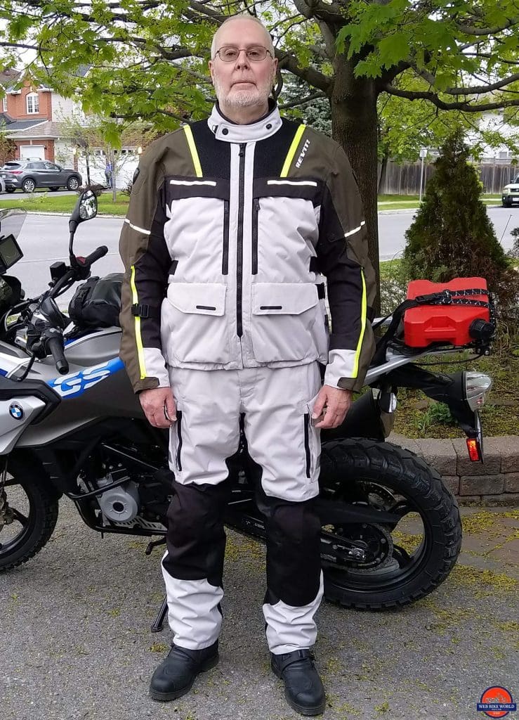 REV’IT! Offtrack Adventure Pants worn with Offtrack Adventure Jacket full view by Bruce Cole