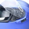 Hinge and internal sun lens on the Shoei GT Air II