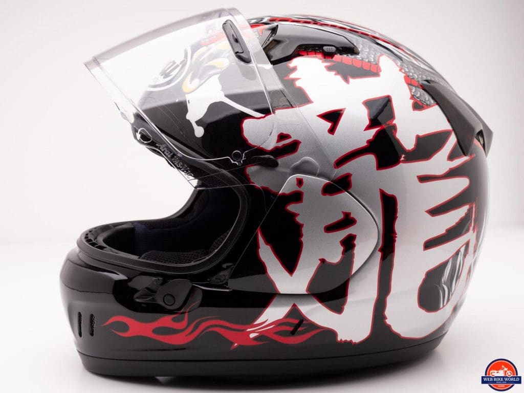 Arai Defiant-X Helmet visor up