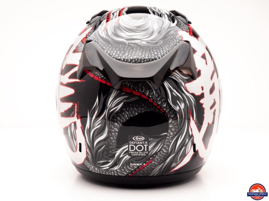 Arai Defiant-X Helmet rear view