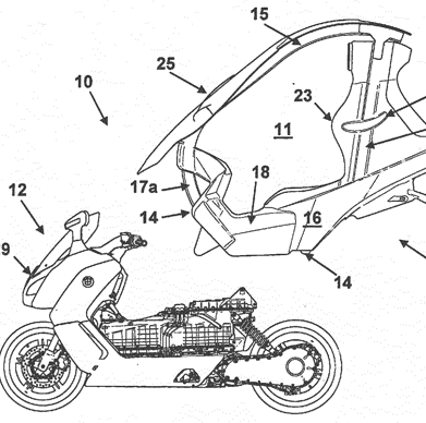 BMW C evolution roof