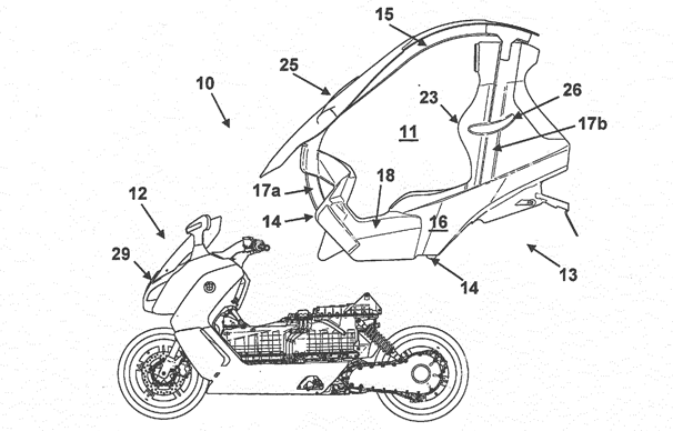 BMW C evolution roof