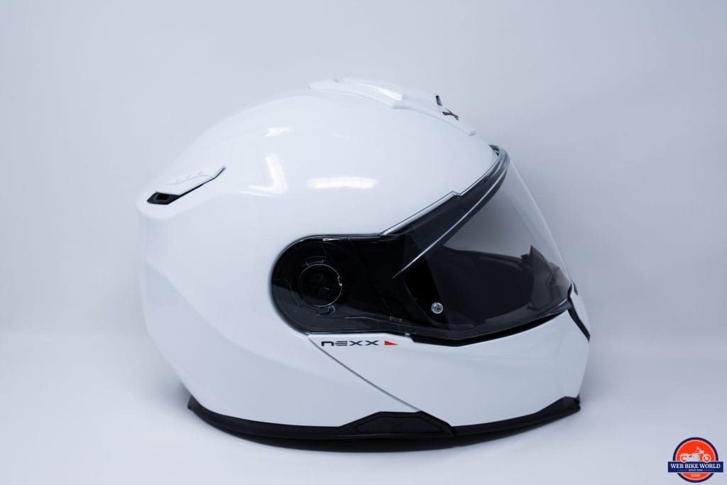 NEXX X.Vilitur in Gloss White - Side Profile