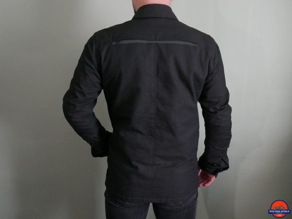 REV'IT! Worker Overshirt rear view, hand in pocket