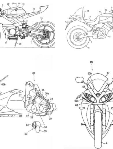 Yamaha electric motorcycle patents