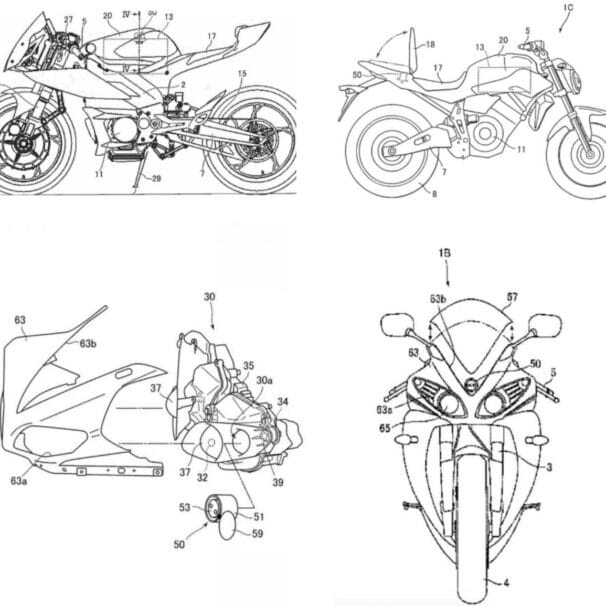 Yamaha electric motorcycle patents