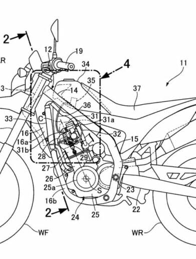 Honda CRF250 patent